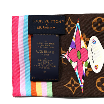 Louis Vuitton LV X TM Silk Monogram Superflat Character Bandeau Brown 2 of 3