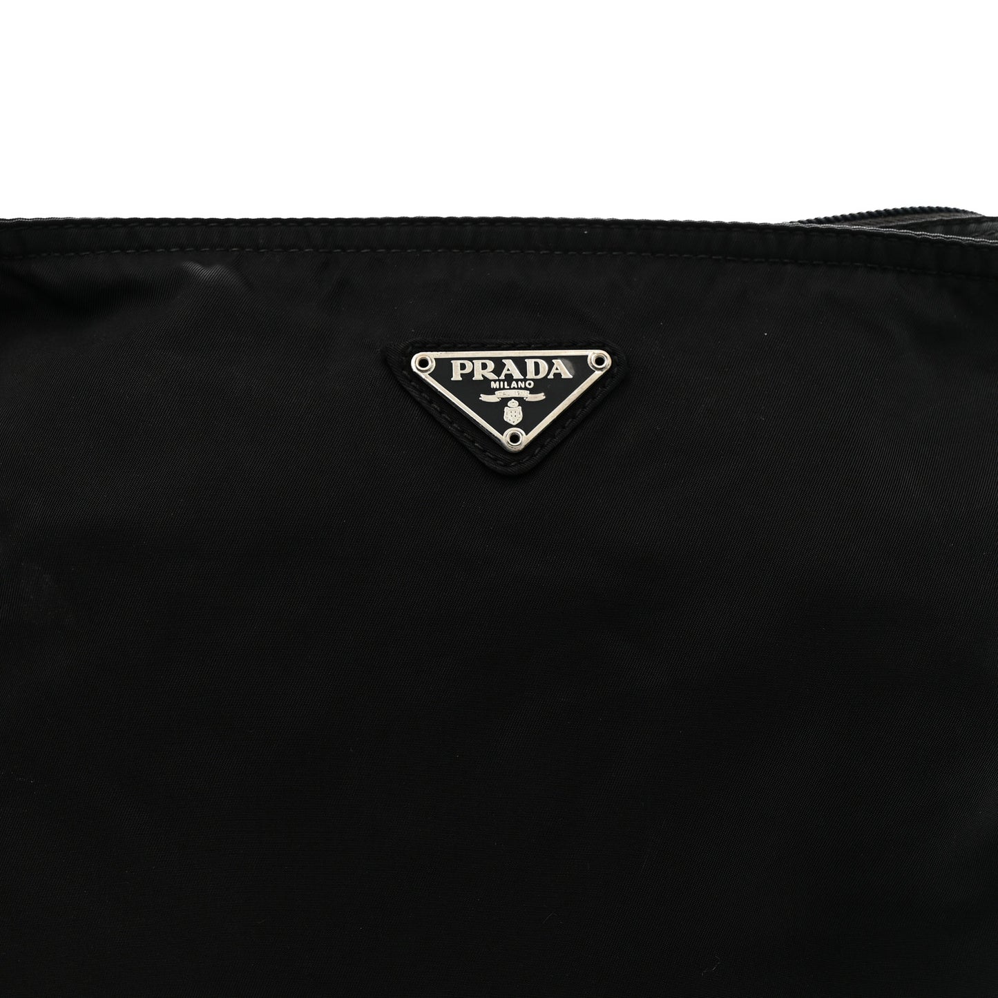 Nylon Vela Flat Messenger Bag Black