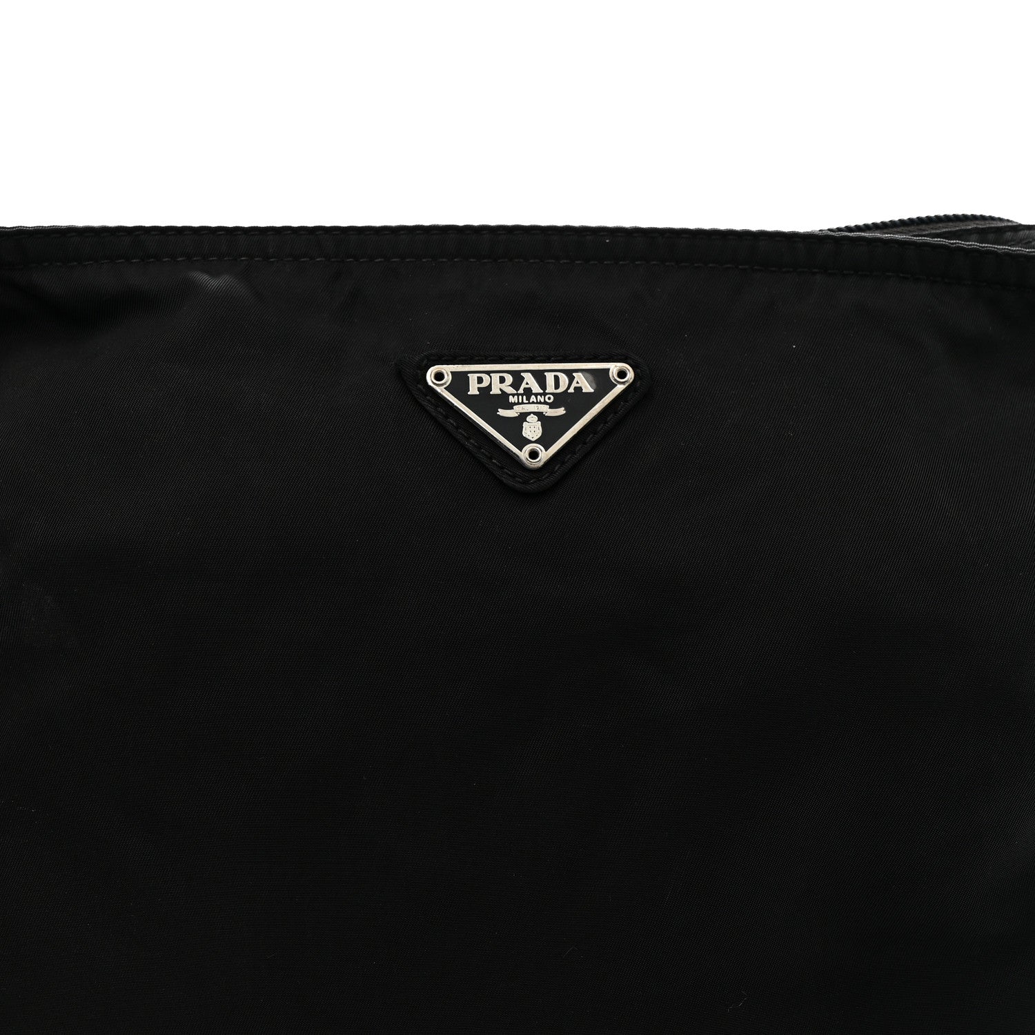 Prada Nylon Vela Flat Messenger Bag Black 8 of 11