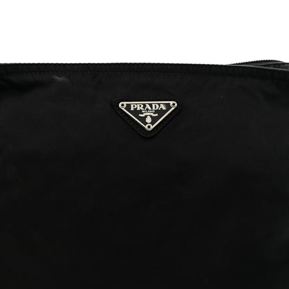 Prada Nylon Vela Flat Messenger Bag Black 8 of 11