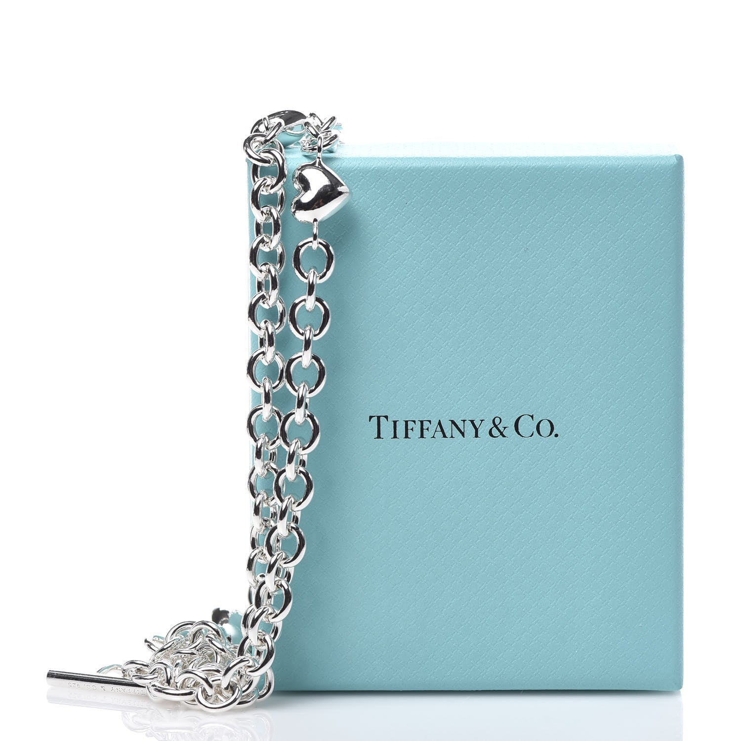 Tiffany Sterling Silver Multi Strand Puff Heart Bracelet 5 of 5