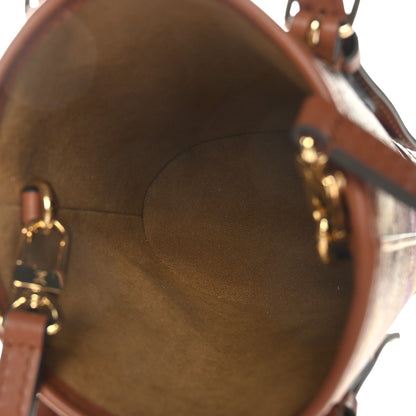 Louis Vuitton Metallic Monogram LV Garden Nano Bucket Bag Gold 5 of 9