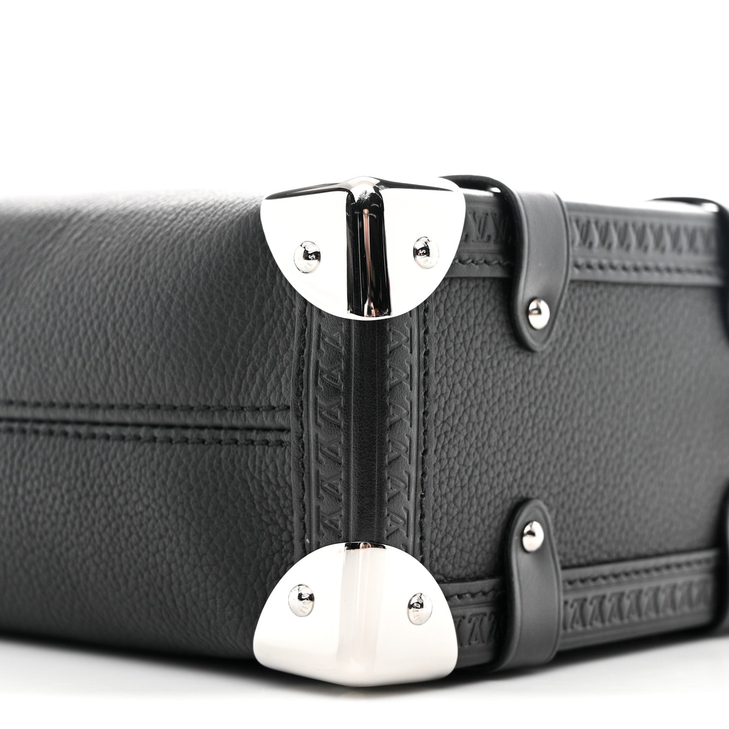 Louis Vuitton Calfskin Side Trunk MM Black 9 of 10