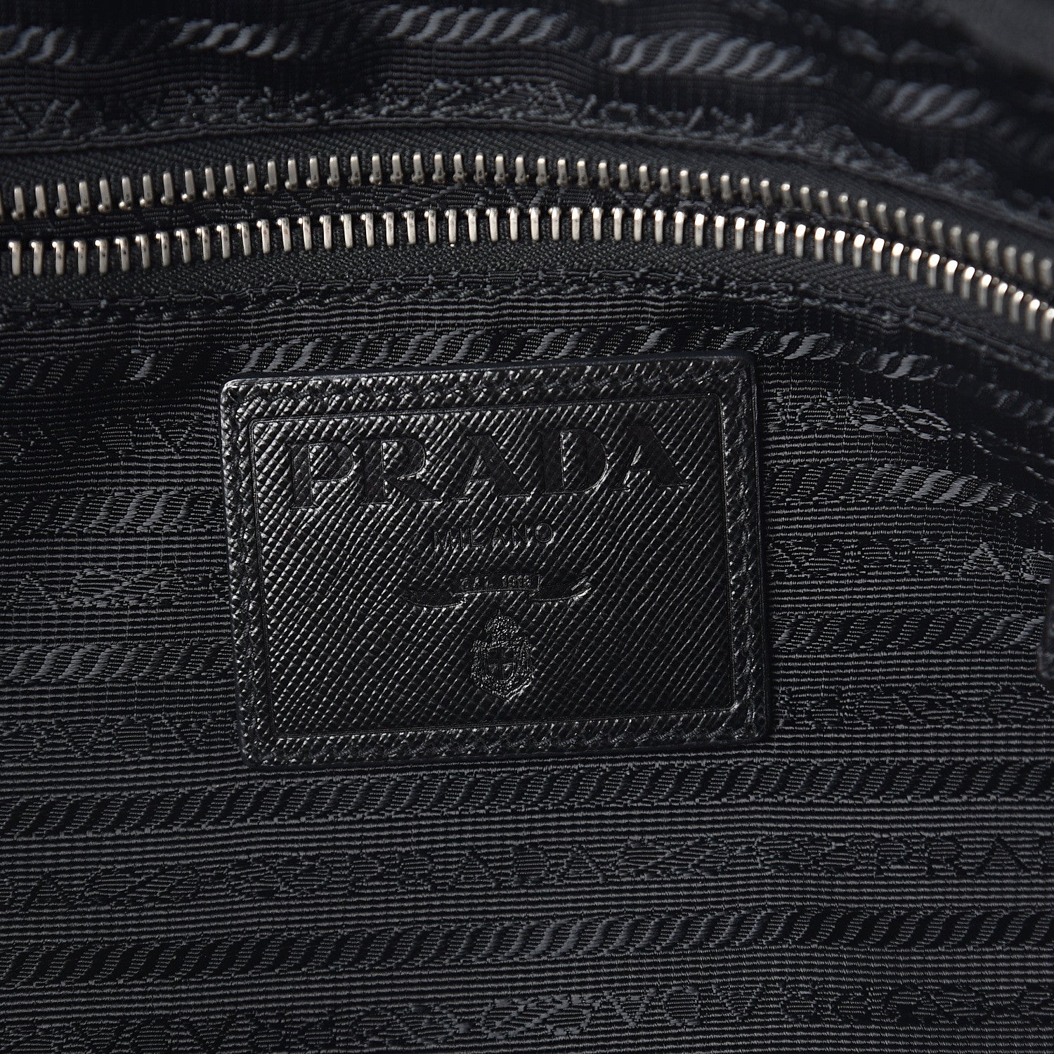 Prada Nylon Tessuto Impuntu Quilted Shoulder Bag Black 5 of 8