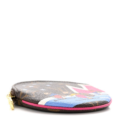Louis Vuitton Monogram 2018 Christmas Animation Round Coin Purse 4 of 8
