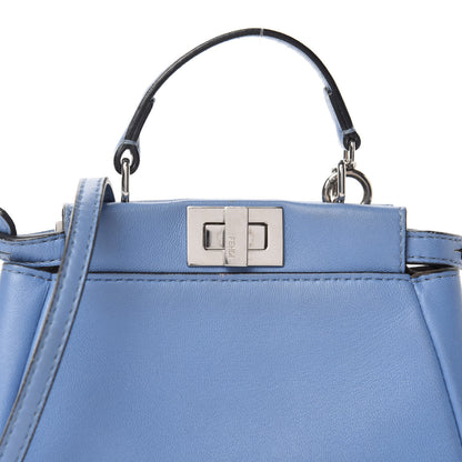 Fendi Shiny Nappa Micro Peekaboo Iconic Satchel Nebula 10 of 10