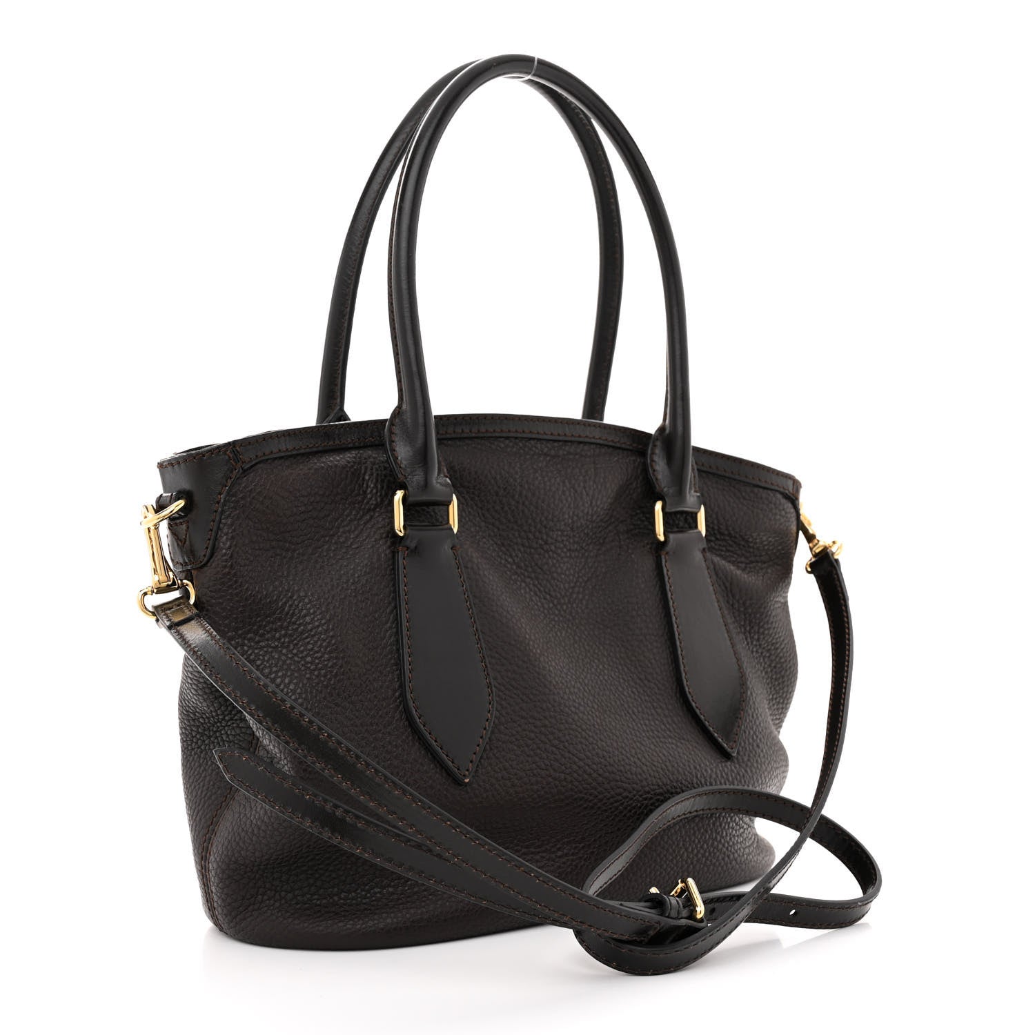 Burberry London Grainy Calfskin Medium Baynard Tote Brown 3 of 16