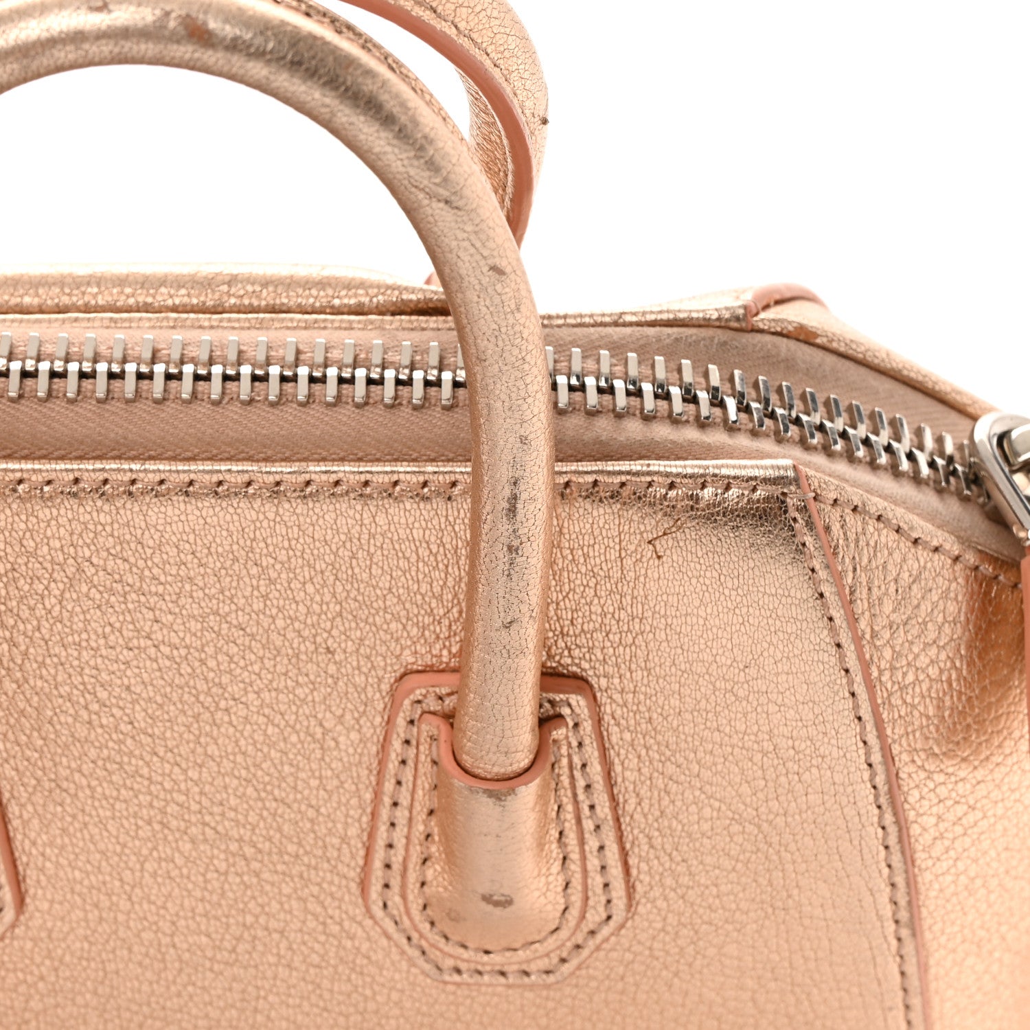 Givenchy Metallic Sugar Goatskin Mini Antigona Light Pink 23 of 25