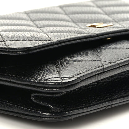 Chanel Caviar Quilted Wallet on Chain WOC Black 8 of 9