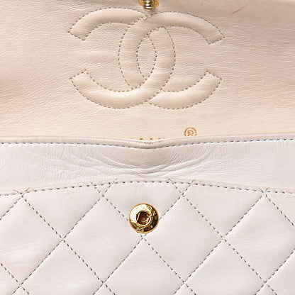 Chanel Lambskin Quilted Small Double Flap White 21 of 21