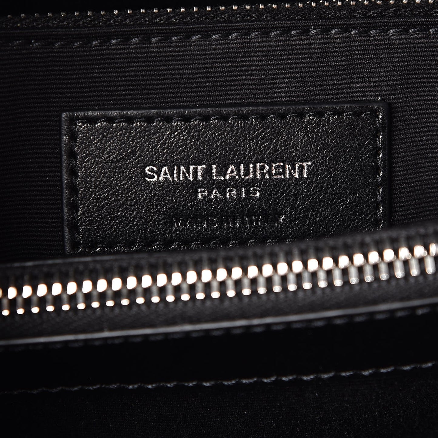 Calfskin Y Quilted Monogram Medium Loulou Chain Satchel Black