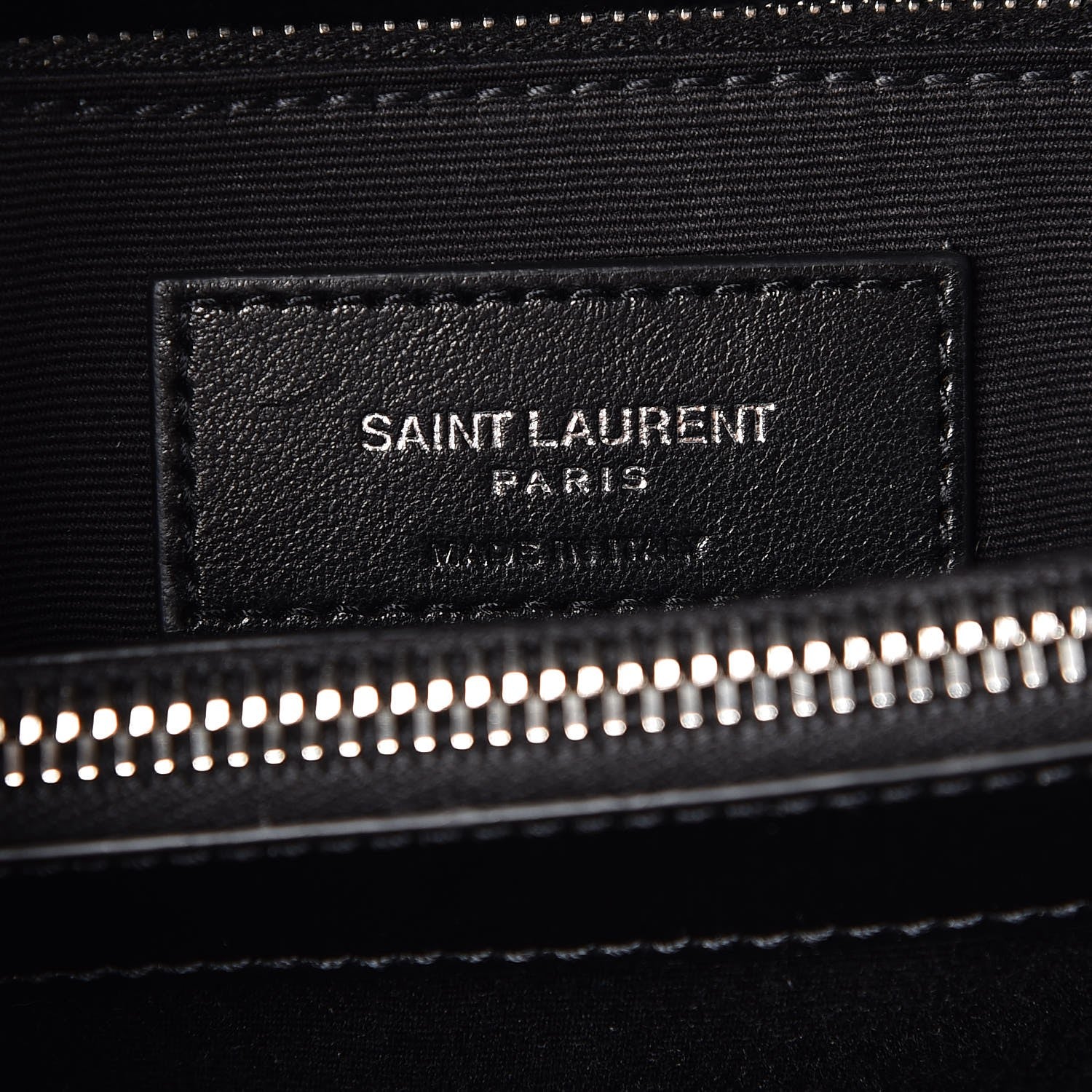 Saint Laurent Calfskin Y Quilted Monogram Medium Loulou Chain Satchel Black 6 of 8