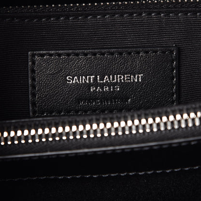 Saint Laurent Calfskin Y Quilted Monogram Medium Loulou Chain Satchel Black 6 of 8