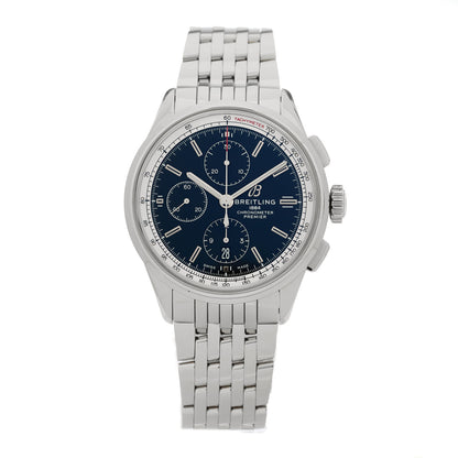 Breitling Stainless Steel 42mm Premier Chronograph Automatic Watch Black A13315 1 of 5