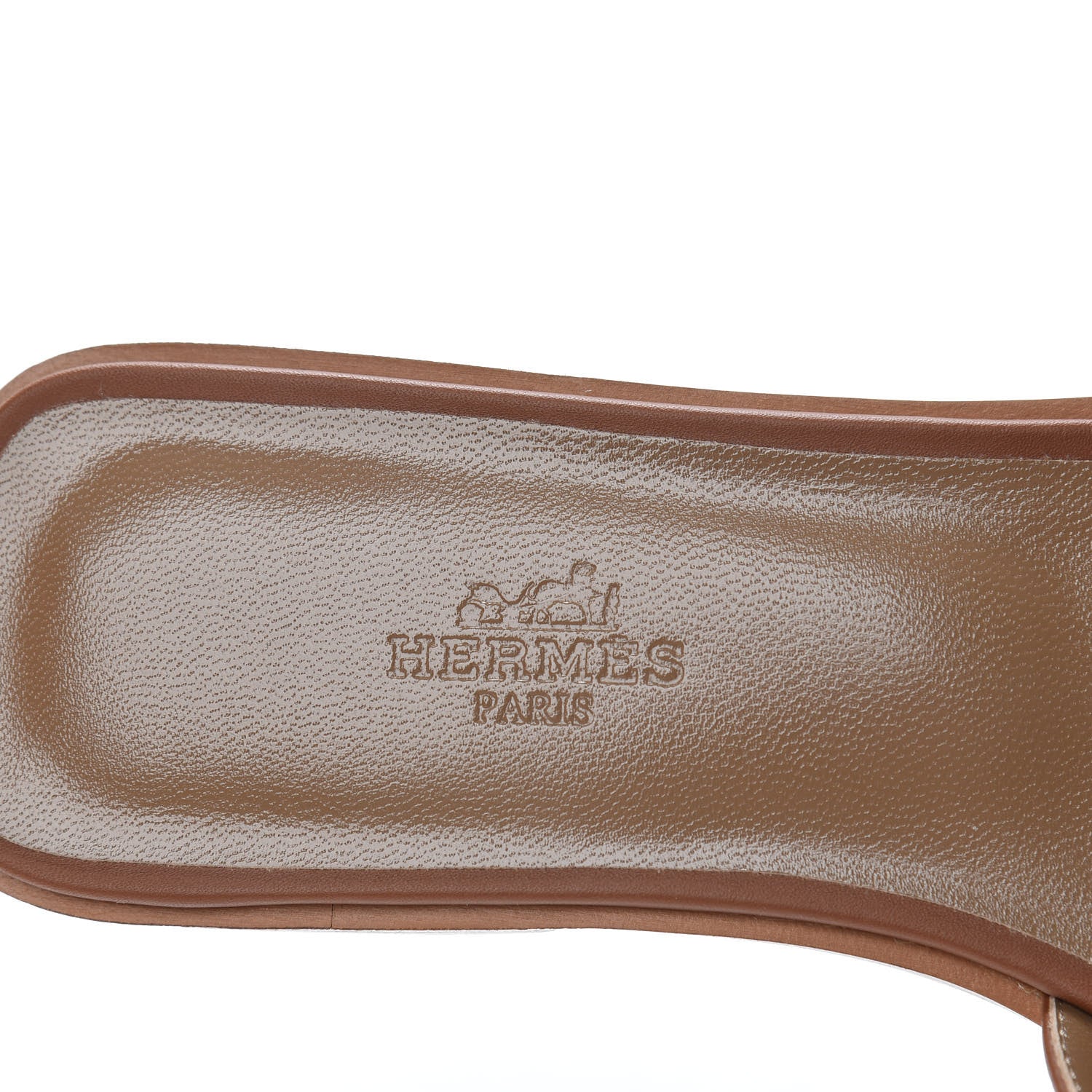 Hermes Box Calfskin Oran Sandals 37 Gold 8 of 11