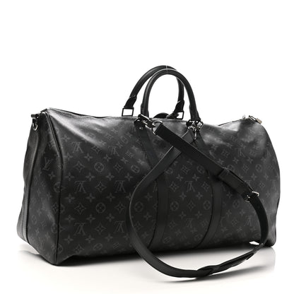 Louis Vuitton Monogram Eclipse Keepall Bandouliere 55 3 of 9