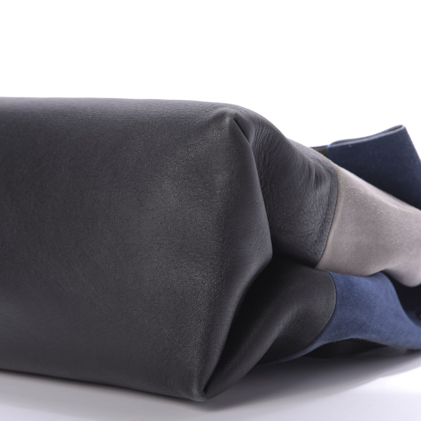 Calfskin Suede All Soft Shoulder Bag Ocean Blue