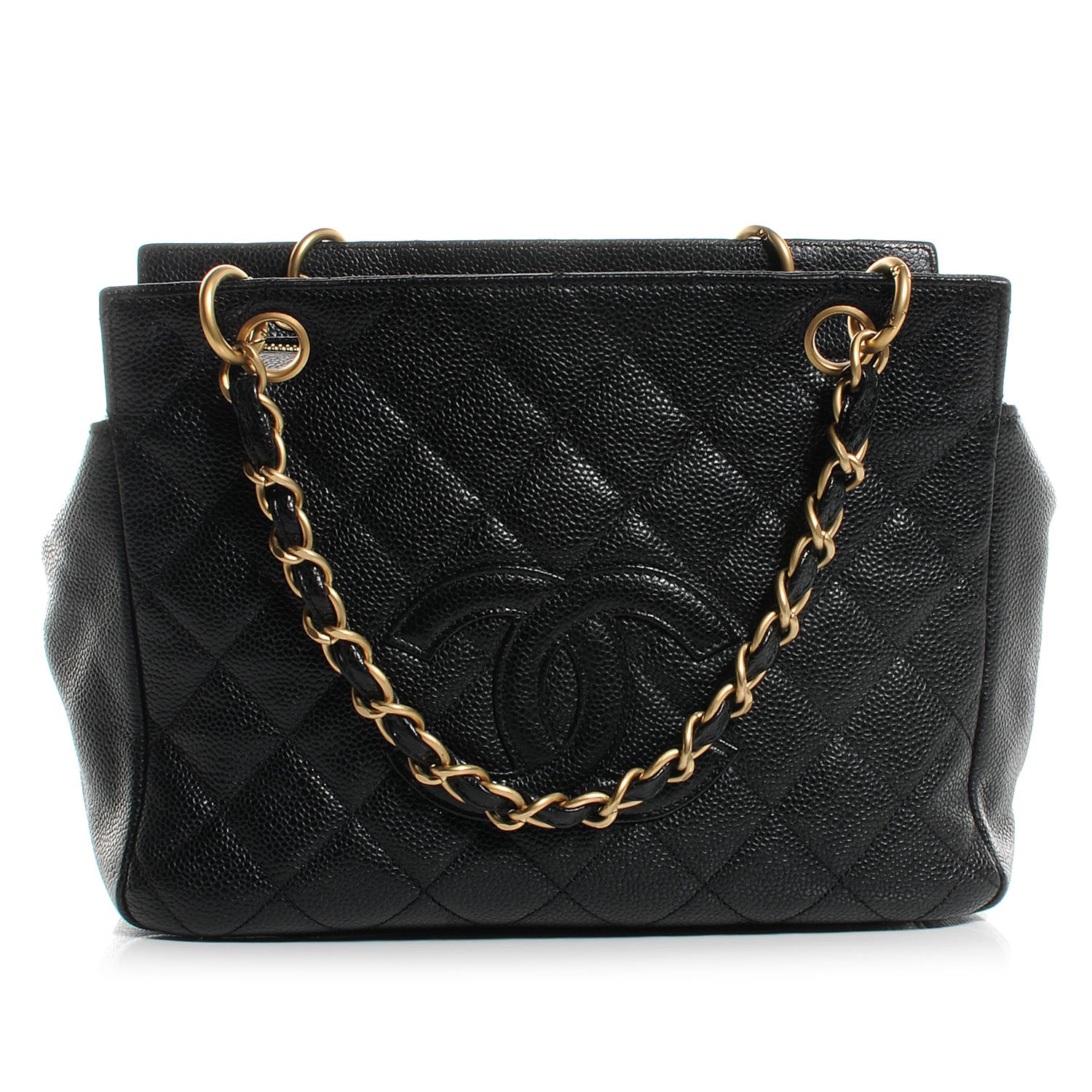 Chanel Caviar Quilted Petit Timeless Tote PTT Black 1 of 9