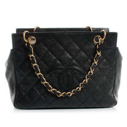Chanel Caviar Quilted Petit Timeless Tote PTT Black 1 of 9