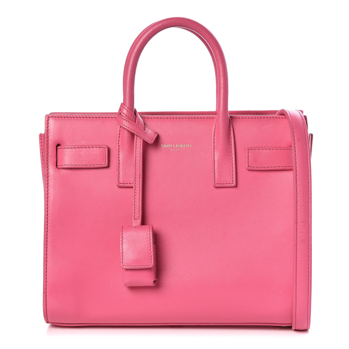 Calfskin Nano Sac De Jour Lipstick Fuchsia