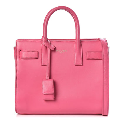 Saint Laurent Calfskin Nano Sac De Jour Lipstick Fuchsia 1 of 9
