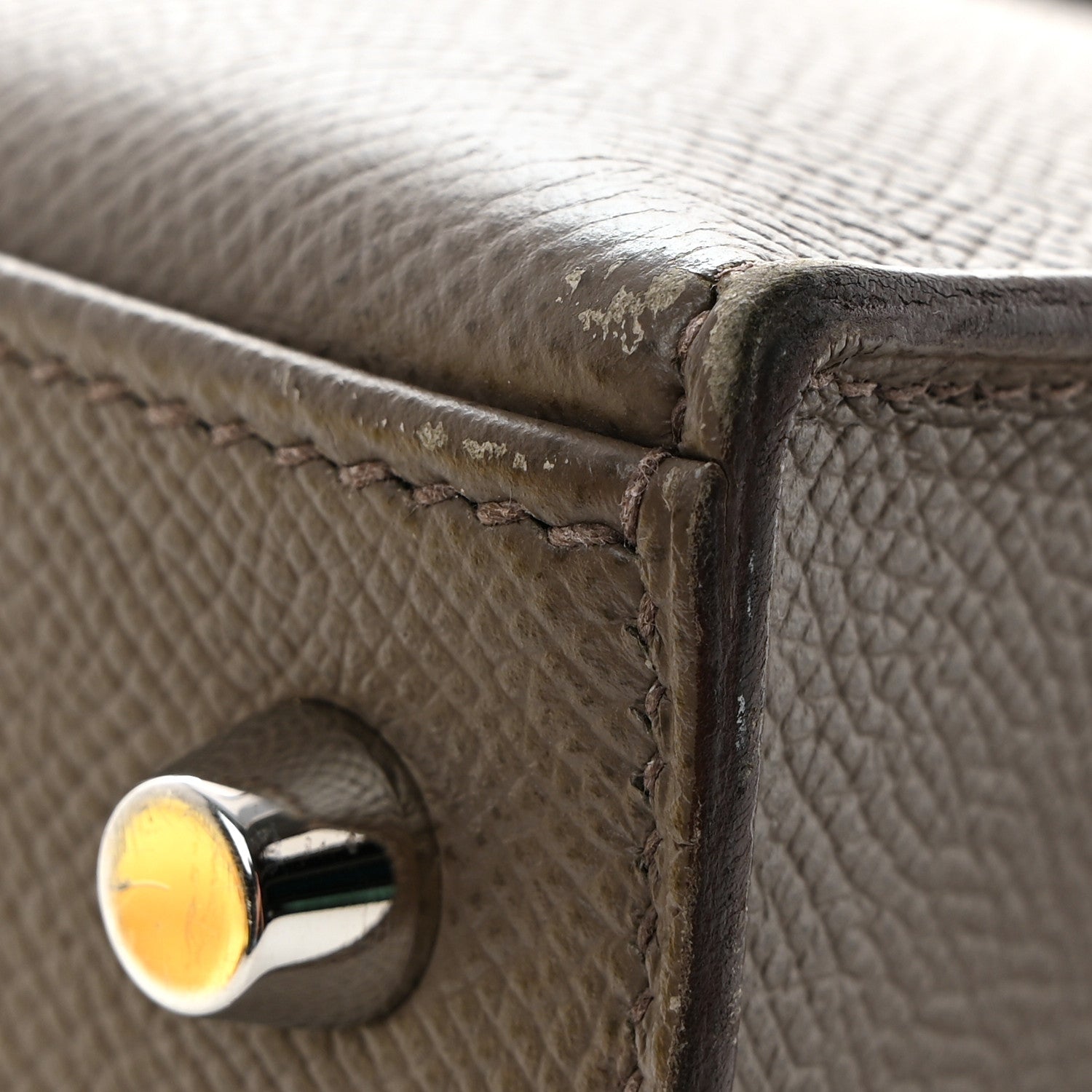Hermes Epsom Kelly Sellier 25 Etain 11 of 18