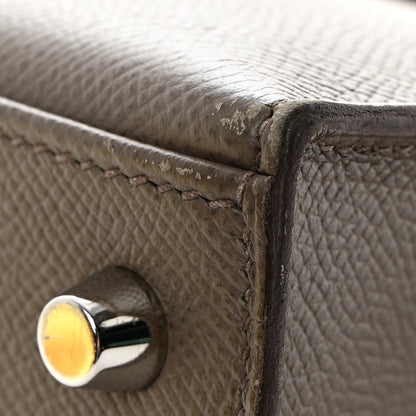 Hermes Epsom Kelly Sellier 25 Etain 11 of 18