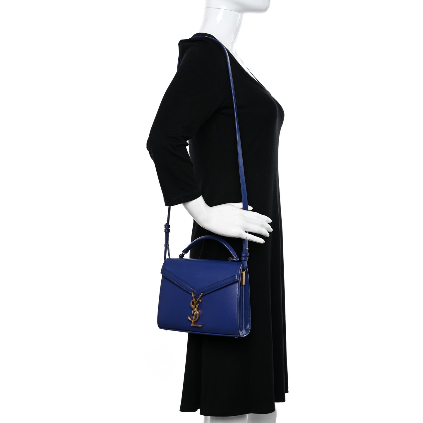 Calfskin Mini Classic Monogram Cassandra Top Handle Bag Majorelle