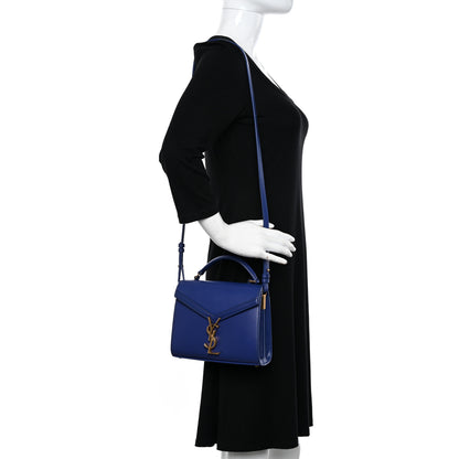 Saint Laurent Calfskin Mini Classic Monogram Cassandra Top Handle Bag Majorelle 2 of 12