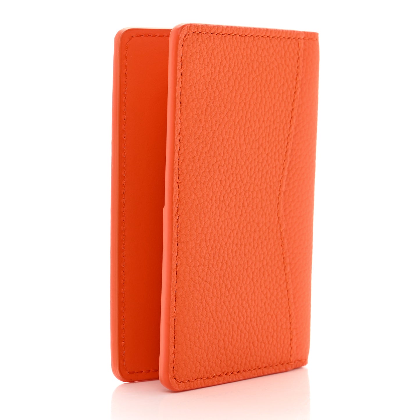 Grained Calfskin Pocket Organizer Orange