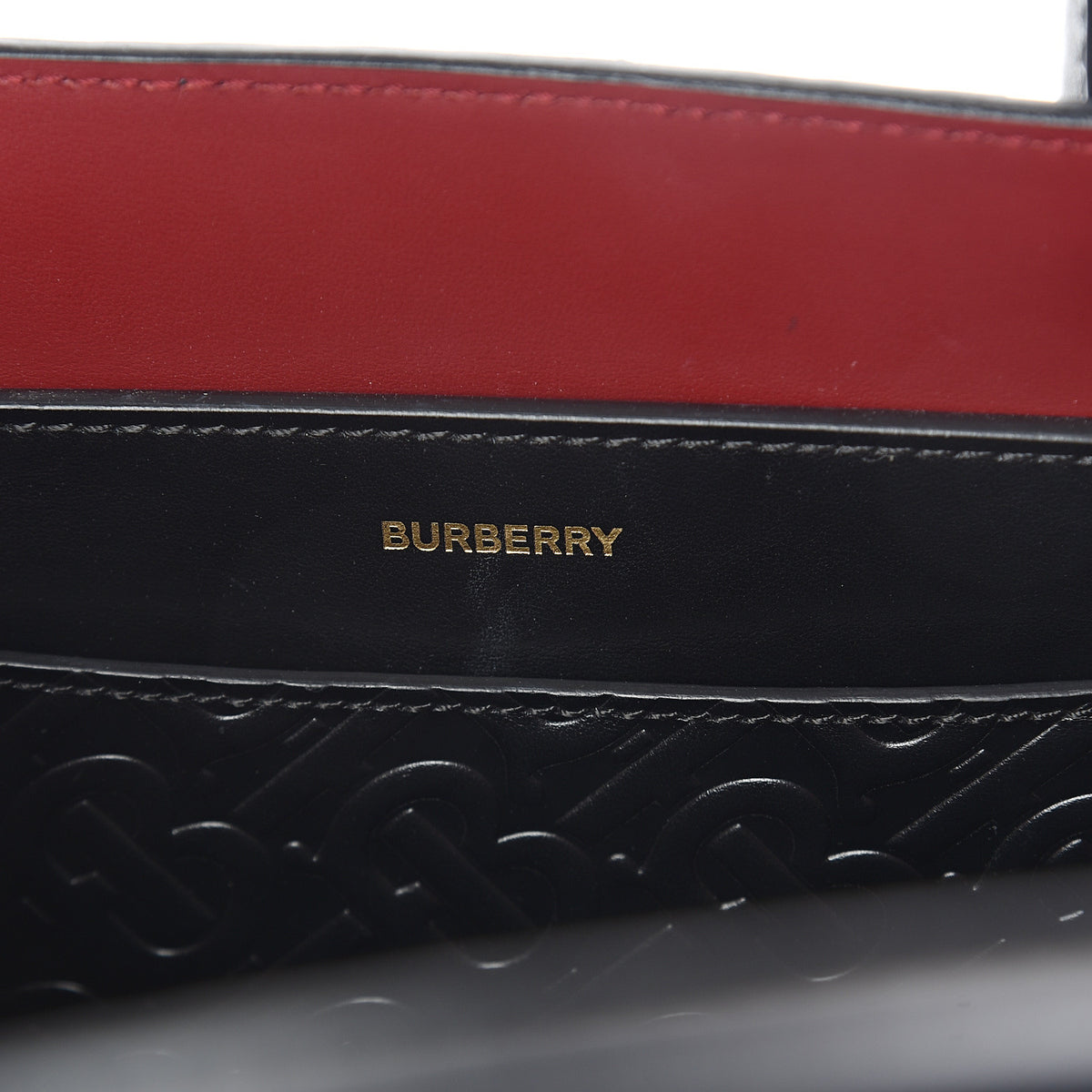 Burberry Calfskin Embossed Monogram Small Belt Bag Black 5 of 8