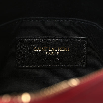 Saint Laurent Calfskin Matelasse Monogram Lou Belt Bag Dark Legion Red 5 of 7