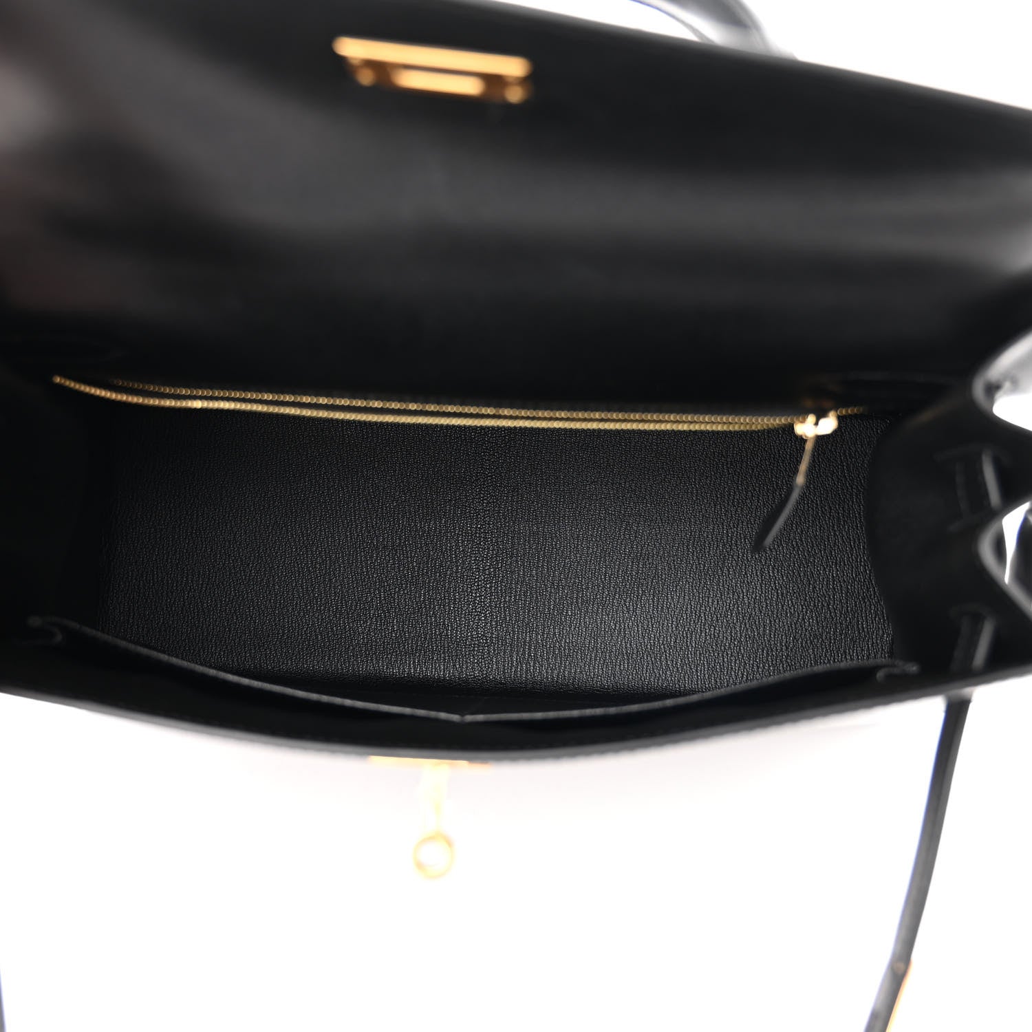 Hermes Tadelakt Kelly Sellier 32 Black 5 of 13