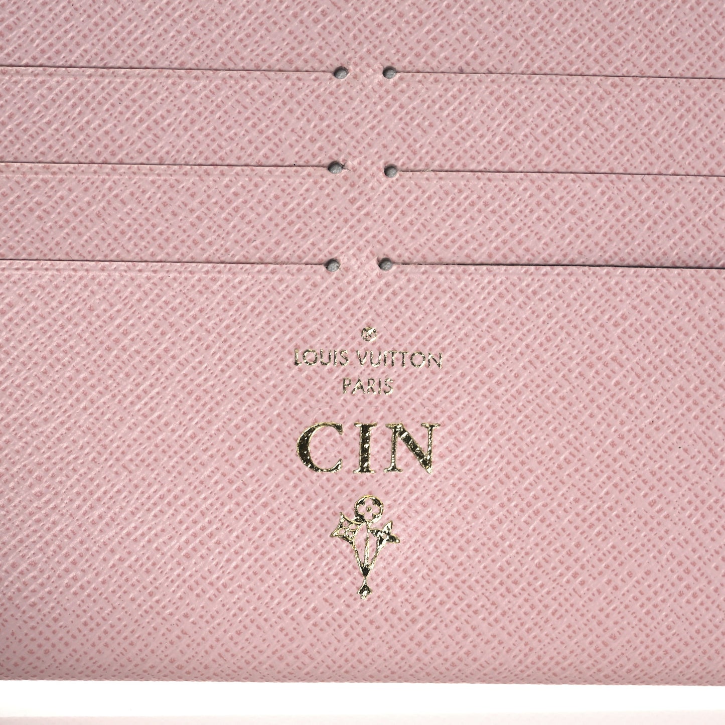 Calfskin Felicie Card Holder Insert Rose Ballerine