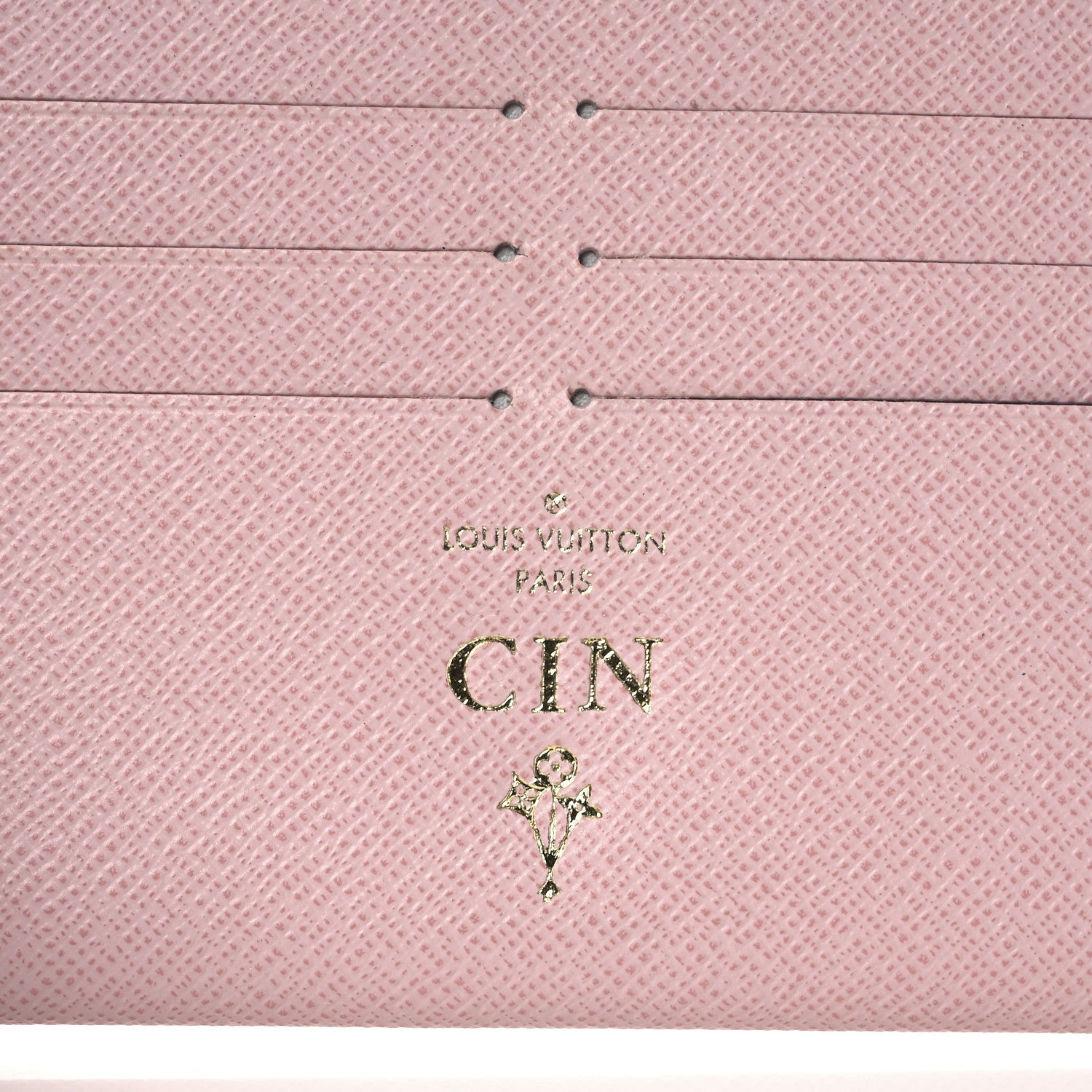 Louis Vuitton Calfskin Felicie Card Holder Insert Rose Ballerine 6 of 6