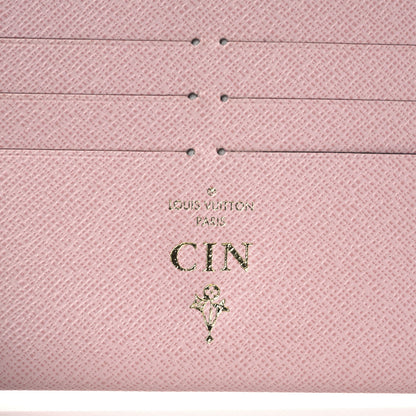 Louis Vuitton Calfskin Felicie Card Holder Insert Rose Ballerine 6 of 6
