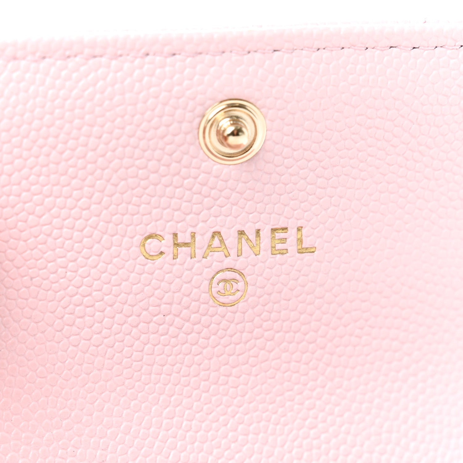 Chanel Caviar Quilted Crystal CC Flap Card Holder Pink 7 of 8