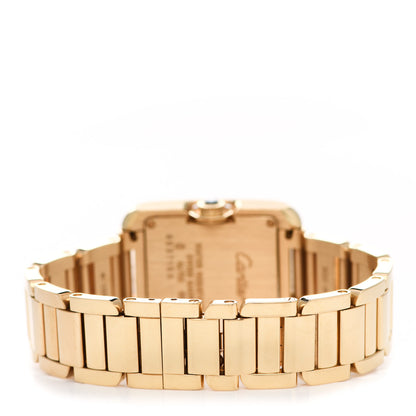 Cartier 18K Yellow Gold 23mm Tank Anglaise Quartz Watch 3 of 5