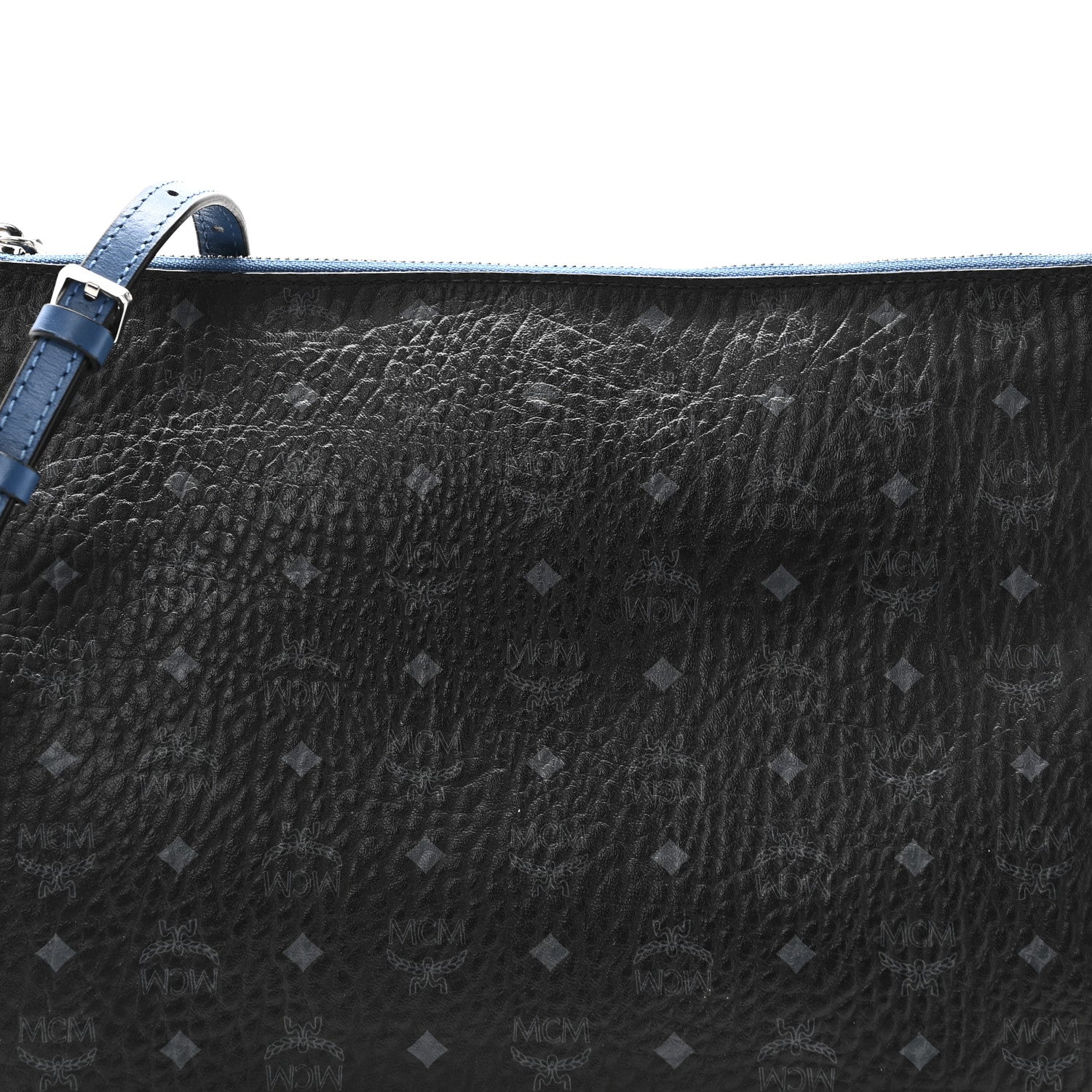 MCM Visetos Medium Crossbody Pouch Black 7 of 10