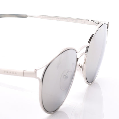 Prada Mirrored Cinema Sunglasses SPR 62S Silver 6 of 8