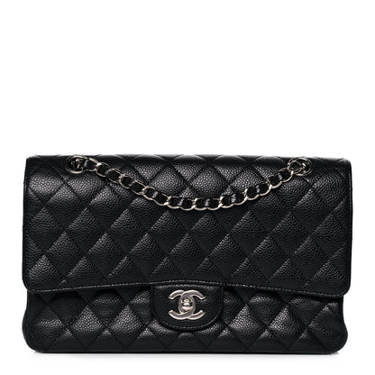 Chanel Caviar Quilted Medium Double Flap Black 1 of 13