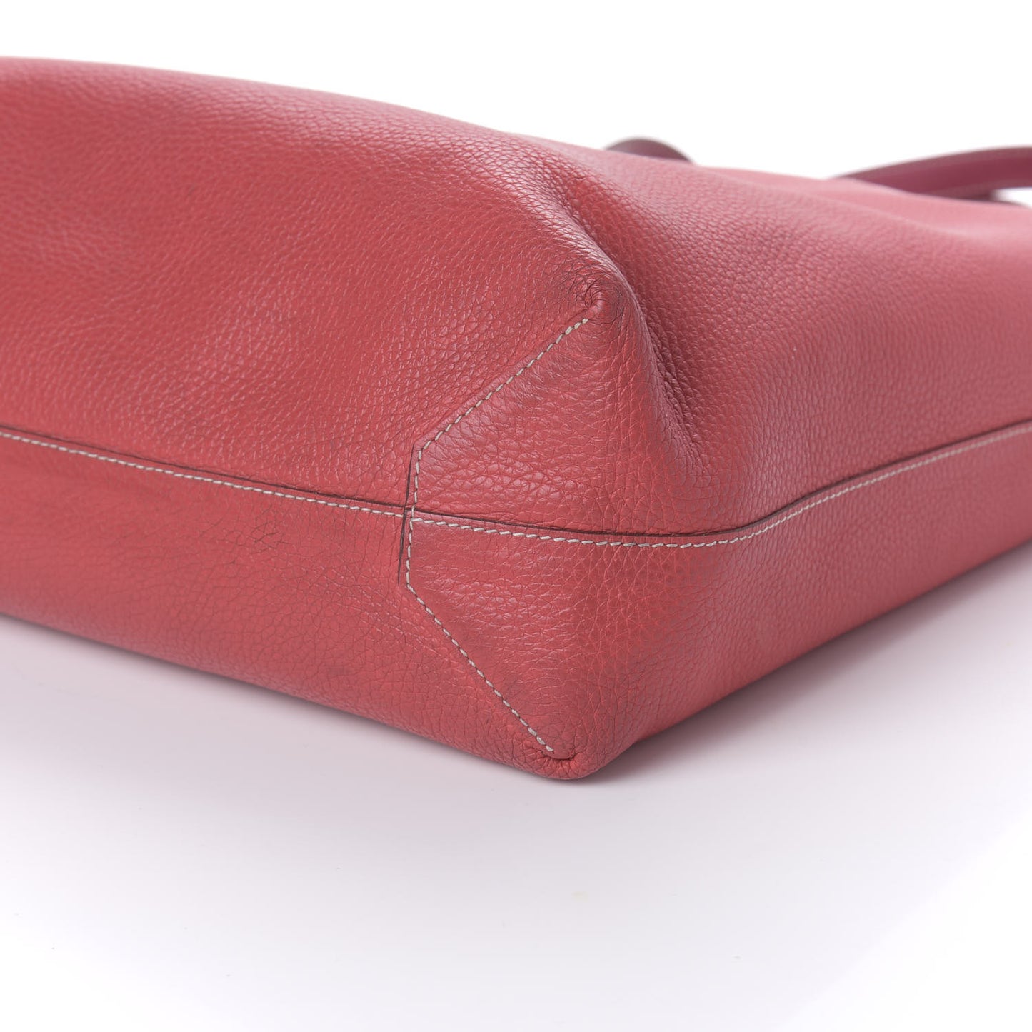 Taurillon Clemence Double Sens 36 Reversible Tote Rubis Bougainvillea