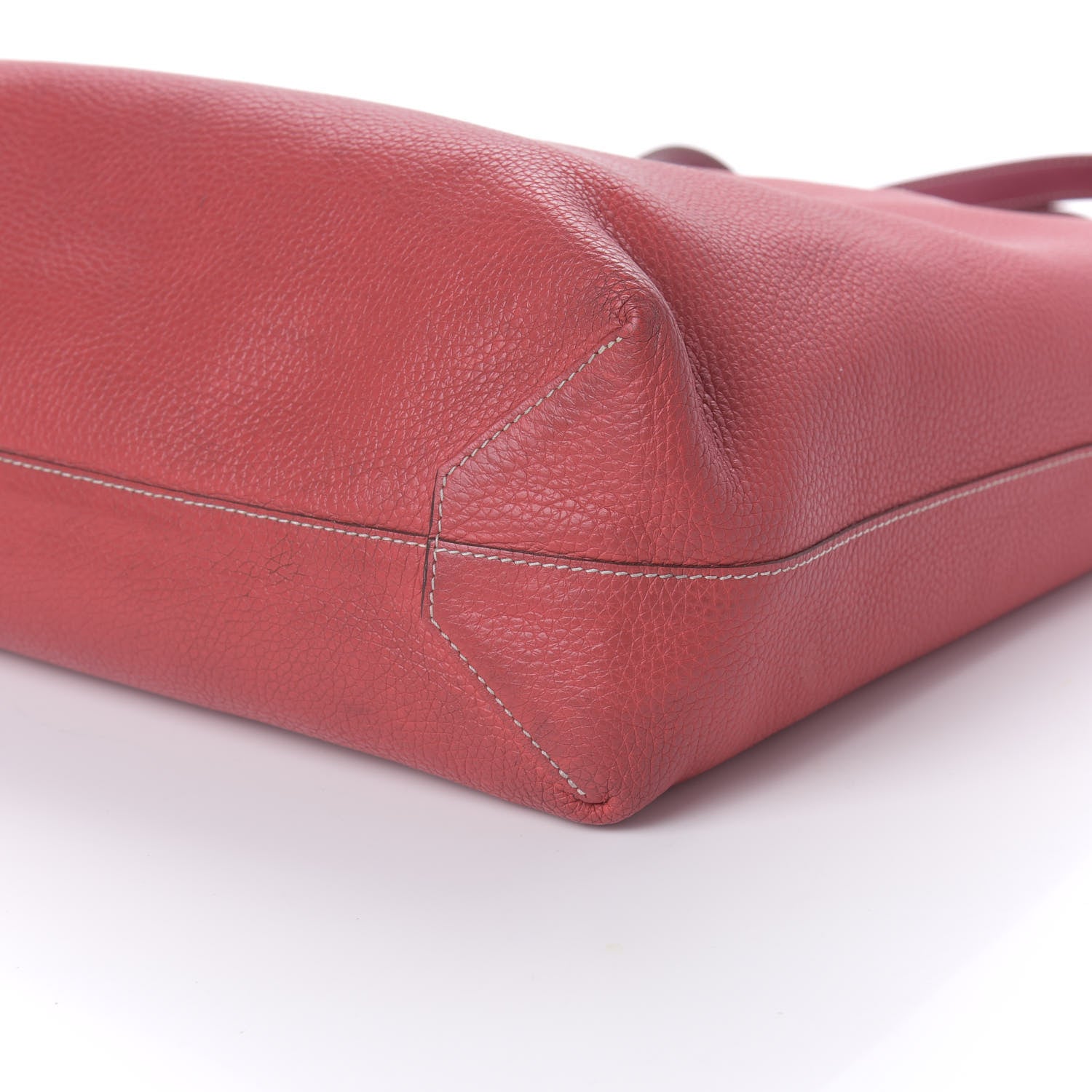 Hermes Taurillon Clemence Double Sens 36 Reversible Tote Rubis Bougainvillea 7 of 16