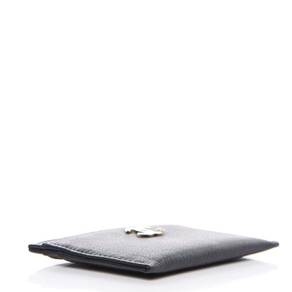 Chanel Calfskin Camellia Card Holder Black 4 of 9
