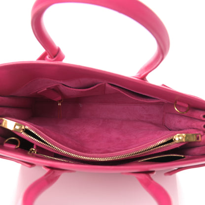 Saint Laurent Calfskin Small Sac De Jour Lipstick Fuchsia 5 of 17