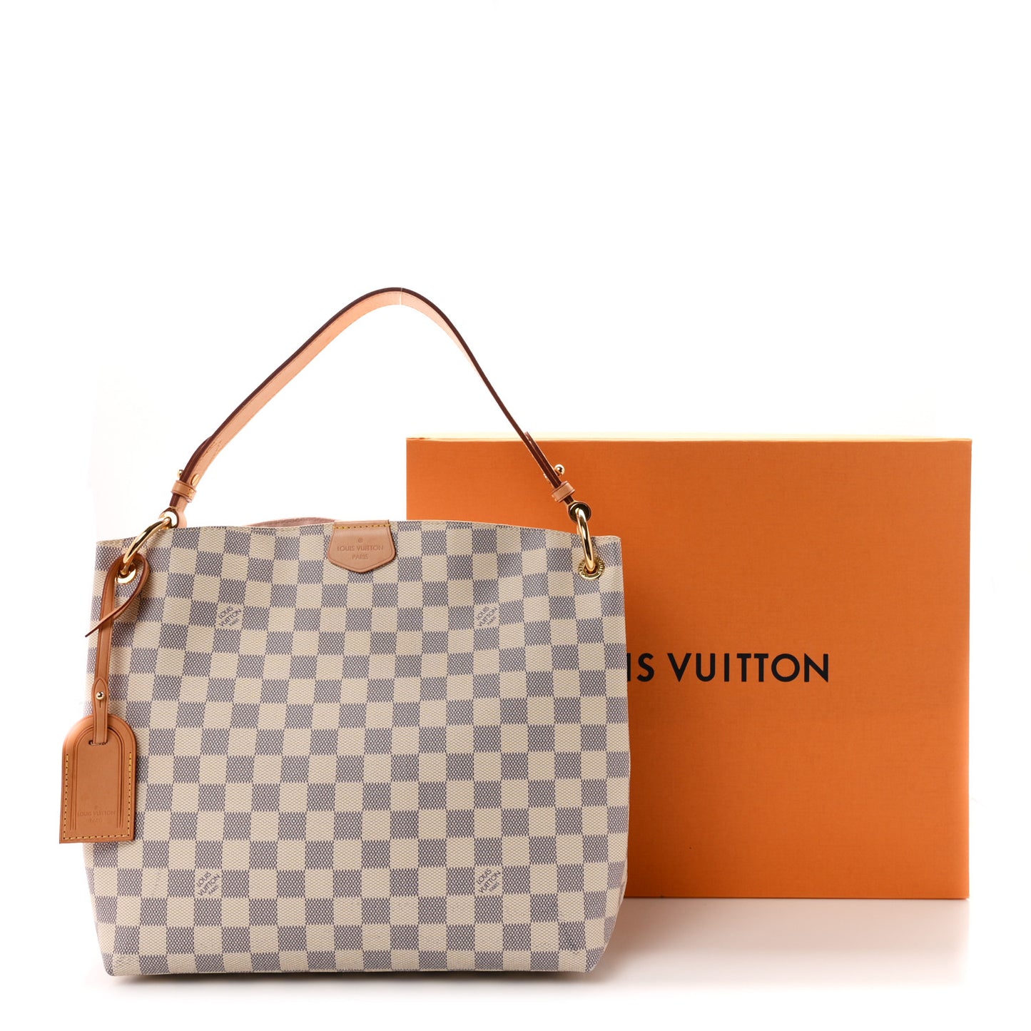 Damier Azur Graceful PM Rose Ballerine
