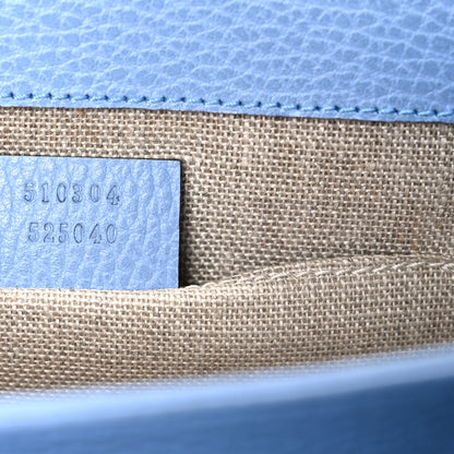 Gucci Dollar Calfskin Small Interlocking G Shoulder Bag Mineral Blue 7 of 11