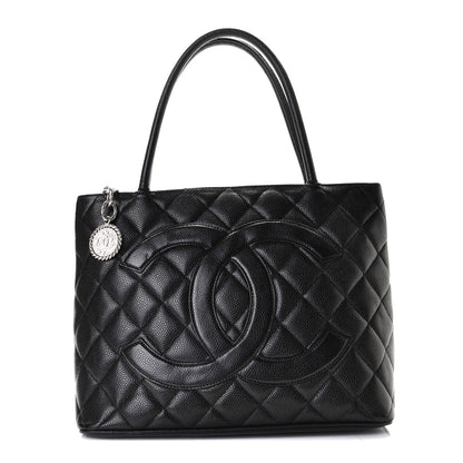 Chanel Caviar Quilted Medallion Tote Black 1 of 13