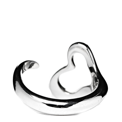 Tiffany Sterling Silver Elsa Peretti Open Heart Ring 50 5.5 2 of 3