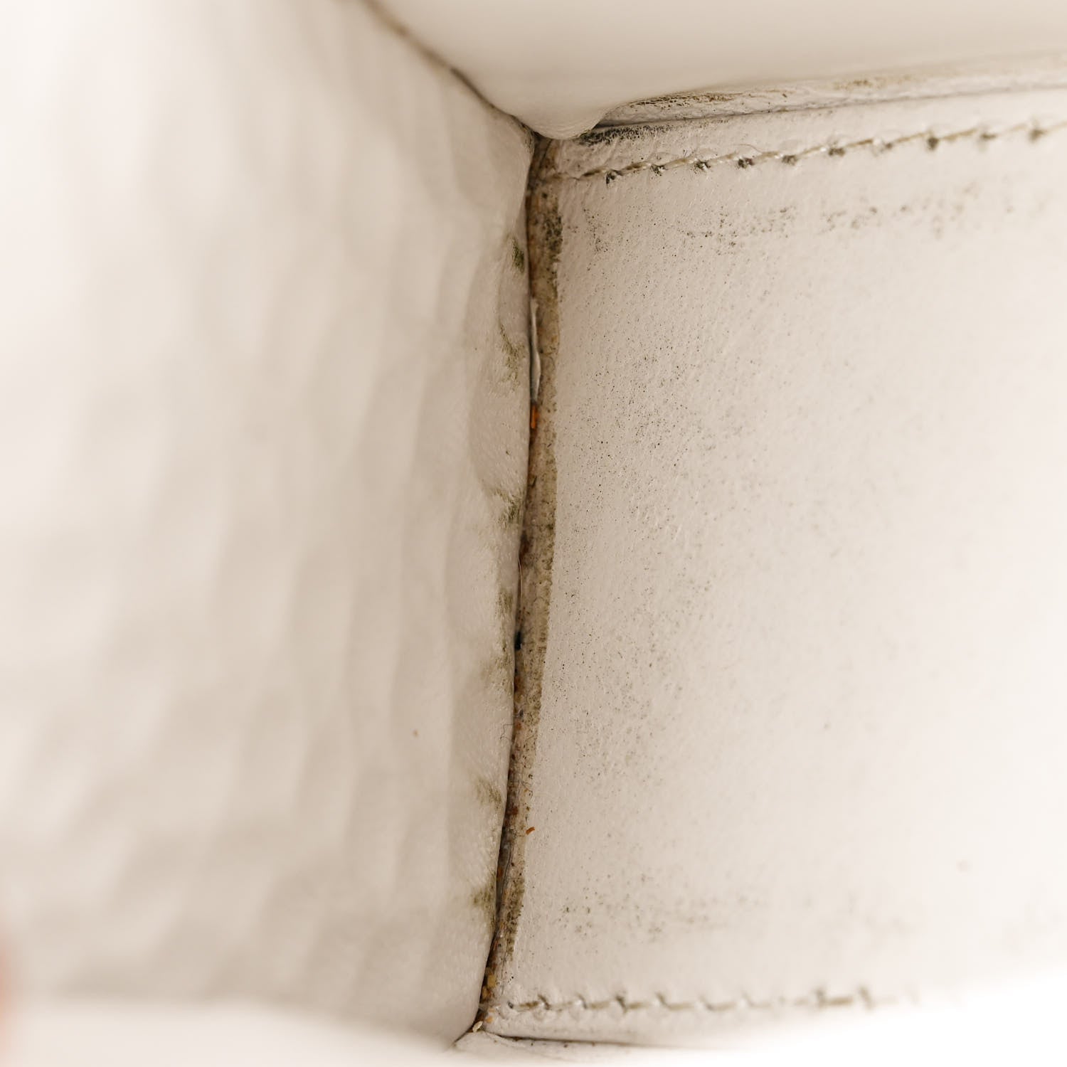 Balenciaga Shiny Calfskin Crocodile Embossed Hourglass Top Handle Bag XS White 9 of 19